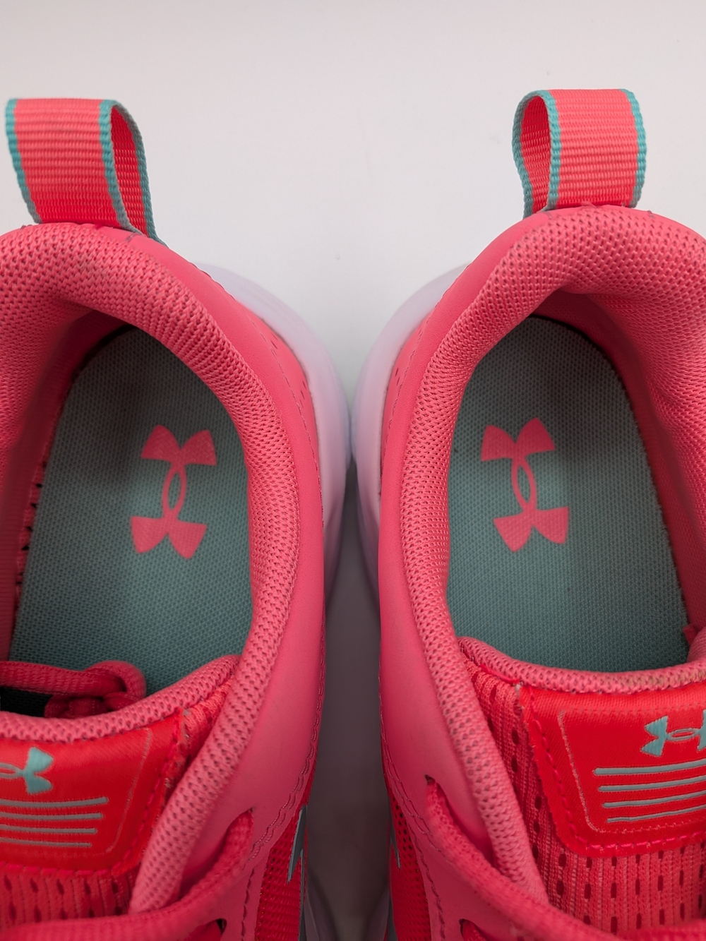 UA- Under Armour Assert 8 Grade School Kids' Running Shoes Pinkadelic/Whit Sz 7Y - Picture 6 of 10